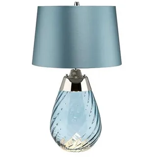 Elstead Kleine blaue Tischlampe Lena mit 2 Leuchten LENA-TL-S-BLUE