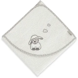 Sterntaler Badetuch Schaf Stanley, Alter: ab 0 Monate, 80 x 80 cm, Beige (Ecru)