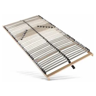 Lattenrost 100x200, 42 Latten, 7 Zonen Lattenrost, Federholzrahmen aus Buche, Kopfteil nicht verstellbar,  Germany, Selbstmontage, Traglast 150Kg