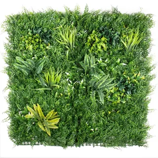 Kunstpflanzen Wand VERDE C | 100x100cm