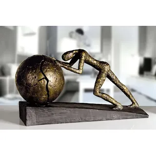 Casablanca modernes Design Skulptur Heavy Ball, Bronzefarben
