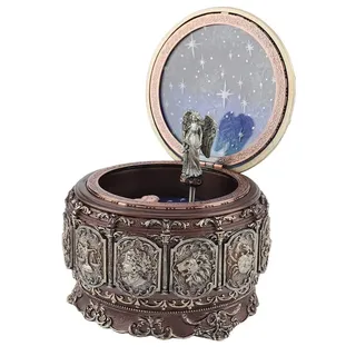 MAGT Spieluhr Vintage, 12 Sternbilder Spieluhr mit Sternbildern Rotierende Göttin Funkelnden LED Lichter, Geschenke für Weihnachten Valentinstag Geburtstag (Virgo)