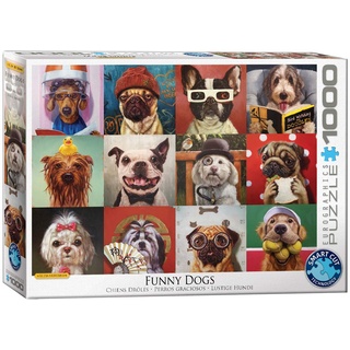 Eurographics 6000-5523 - Lustige Hunde von Lucia Heffernan, Puzzle, 1.000 Teile