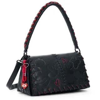 DESIGUAL Mickey Kiss Naron Across Body Bag Synthetik Black