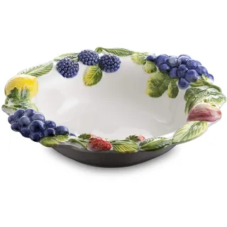 Bassano italienische Keramik runde mediterranes Obstschale 28x28