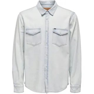 Only & Sons Jeanshemd Medium Blue Denim L
