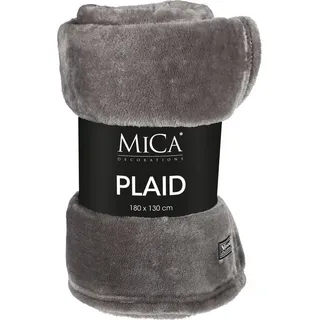 Mica decorations Famke Plaid 130 x 180 cm Grau
