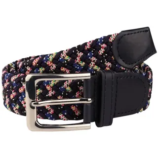 MIRROSI Flechtgürtel Elastischer Stoffgürtel Flechtgürtel für Damen und Herren (3,5CM Breit, Atemungsaktiv, Super Weich) Geflochtener Stretchgürtel Dehnbarer Gürtel UNISEX blau 120cm (entspricht Bundweite 105 cm)