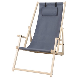 Clanmacy Gartenliege »Liegestuhl Holz Klappbar Balkon Chair Liege Balkonsonnenliege klapp Gartenliege«