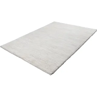 THEKO Maloronga Uni Wollteppich 140 x 200 cm Beige/Grau