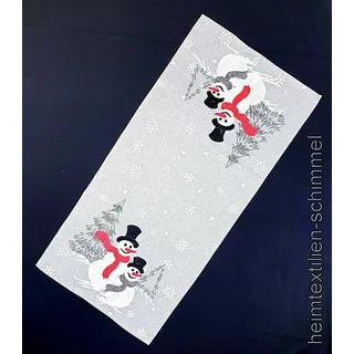 Tischdeckchen Tischdecke Tischläufer Deckchen WINTER Läufer SCHNEEMANN 40x85cm