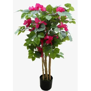 Seidenblumen Roß Bougainvillea 90cm DA künstlicher Baum Pflanzen Kunstbaum Dekobaum Kunstpflanzen Zimmerpflanze