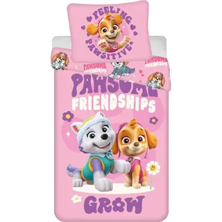 Paw Patrol Pawsitive Mehrfarbig 140 x 200 cm + 70 x 90 cm