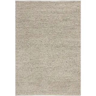 Teppich FLAIR RUGS "Minerals", grau (hellgrau), B:80cm H:10mm L:150cm, Kunstfaser, Wolle, Teppiche, Teppich, Teppich aus Wollmischung, geknüpftes Design, meliert