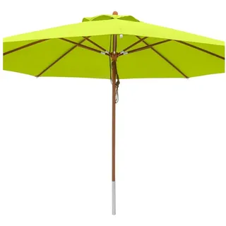 anndora-sonnenschirm Sonnenschirm 4m rund Gartenschirm Marktschirm, wasserabweisende Oberflächen grün