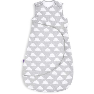 SnuzPouch Baby-Schlafsack mit Windelwechselreißverschluss (Frühling Sommer Herbst Winter) - 0-6 Monate - 2.5 Tog (Wolke)