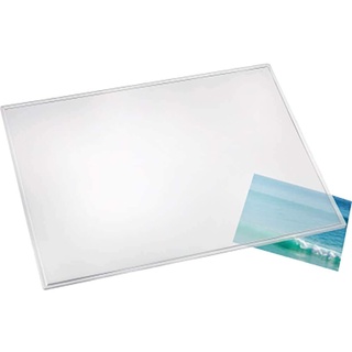 Läufer 43740 Durella transparent matt, durchsichtige Schreibtischunterlage 50x70 cm, transparente Schreibunterlage für hohen Schreibkomfort