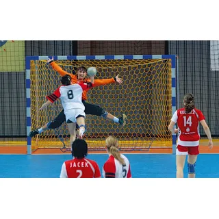 Huck Handballtornetz ""WM"", gelb