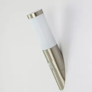 ETC Shop Außenwandleuchte Edelstahl 470 lm inkl. LED Leuchtmittel weiß