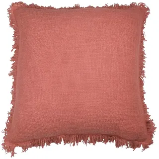 Kissen LIONI, Rosa - 45 x 45 cm - mit Fransen