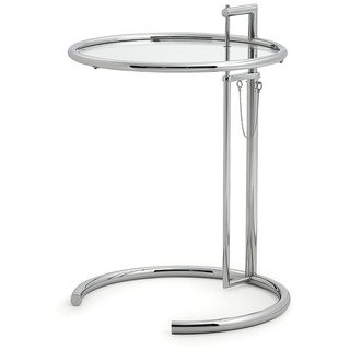 Beistelltisch Adjustable Table ClassiCon silber, Designer Eileen Gray, 64-102 cm