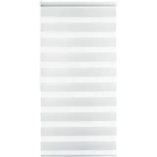 Doppelrollo Alina 1, Good Life, blickdicht, ohne Bohren, Klemmfix, individuelle Lichtregulierung, unifarben, Montage mit Klemmträgern weiß 100 cm x 150 cm