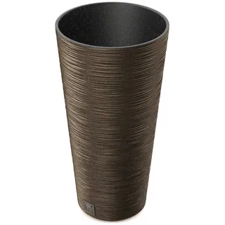 Annastore Pflanzkübel Pflanzsäule aus Kunststoff Pflanzgefäß Pflanzkübel für Außen, Wetterfest, Witterungsbeständig braun