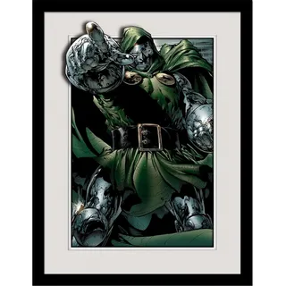 Marvel - Gerahmtes Poster Doctor Doom Rule (40 cm x 30 cm) (Grau/Grün/Schwarz)