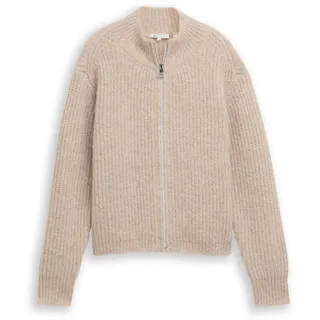 Tom Tailor Cardigan mit Reißverschluss Beige M