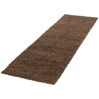 Ayyildiz Life Hochflorteppich 60 x 110 cm Braun