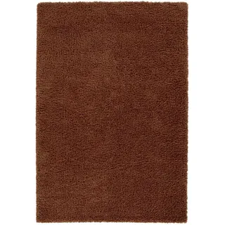 Steffensmeier Hochflorteppich, Braun, Textil, Uni, Rechteckig, 120x170 cm