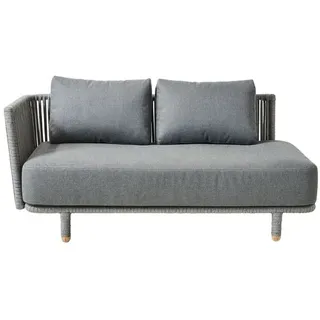 Cane-line Gartensofa-Modul Moments, Rope Grau