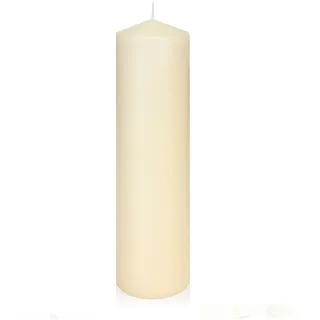6er Pack Kaminkerze Laternenkerze champagner Größe ca. 6 x 30 cm