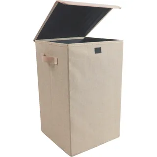 VCM Wäschekorb Wäschebox Stoffbox mit Deckel Dreso M