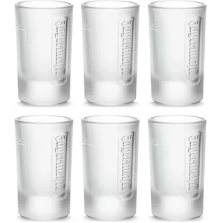 Jägermeister Shotgläser Set 2cl - 6er Set Schnapsglas - Spülmaschinenfest und Standfestes Likörglas - Das Original - Schnaps und Likör Glas