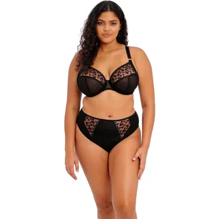 ELOMI Damen Namrah High Unterwäsche im Bikini-Stil, Jet, XL Größen - XL Große Größen