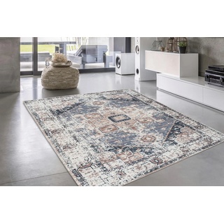 Teppich »Aniela«, rechteckig, Baumwollteppich, Wohnzimmer, 25304247-0 braun/grau 10 mm