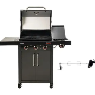 Char Broil Professional Black Edition 3500 Gasgrill inkl. Drehspieß Seitenkocher - Schwarz