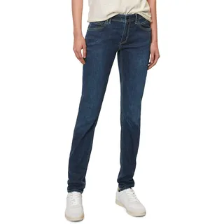 Slim-fit-Jeans MARC O'POLO DENIM "aus Organic Cotton-Mix" Gr. 25 32, Länge 32, blau Damen Jeans Röhrenjeans