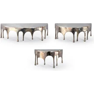 FineBuy Wandregal 3er Set Hängeregal 0 x 0 x 0 cm Silber