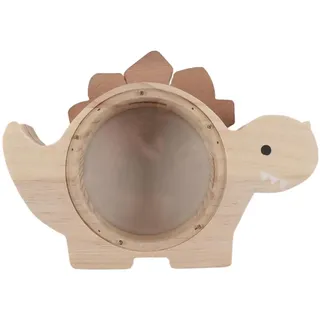 Orivin Dinosaurier-Sparschwein aus Holz, niedliche, unzerbrechliche Dino-Spardose, kreatives Sparglas als personalisiertes Geburtstagsgeschenk