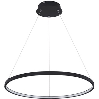 LED Hängeleuchte Esstisch Pendelleuchte Ring schwarz LED Esszimmerlampe hängend, 1x 29W 1400lm 3000K, DxH 60x120 cm
