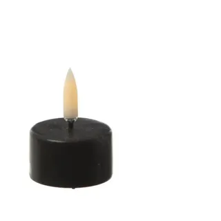 UYUNI Lighting LED-Kerze LED Teelicht Thea Uyuni Timer dimmbar mit Batterie 400 Stunden D: 4cm (1-tlg) schwarz