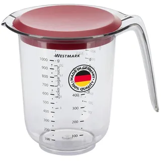 Westmark Messkanne, mit Deckel, 1 l, Kunststoff,