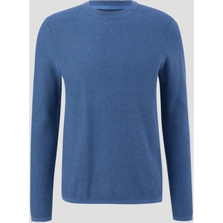 QS - Pullover aus Baumwolle, Herren, blau, XL