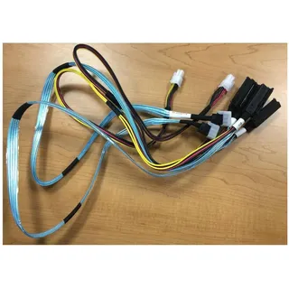 Supermicro Kabel CBL-SAST-0675 2x MiniSAS auf 4x SAS 2 65cm (65 cm, Mini-SAS, SAS), Interne Kabel (PC)