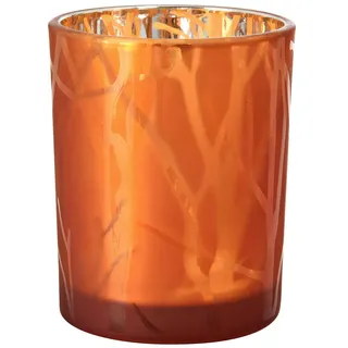 DUNI Kerzenglas Shimmer 100x80mm Rost