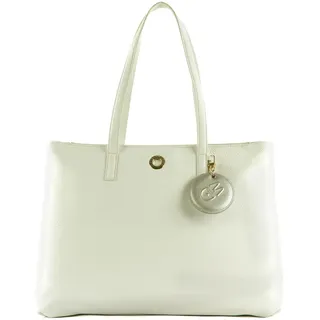 Mandarina Duck Damen Mellow Leather Shopper, Optical White
