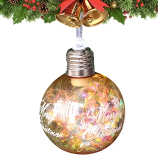 Leuchtende Weihnachtskugel | Weihnachtskugel-Anhänger Mini-Kugeldekoration | Multifunktionale glänzende Weihnachtskugel-Ornament, bruchsichere Weihnachtsbaumkugeln für die Cypreason