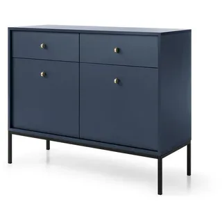 masseno Kommode 104 x 83 x 39 cm Blau
